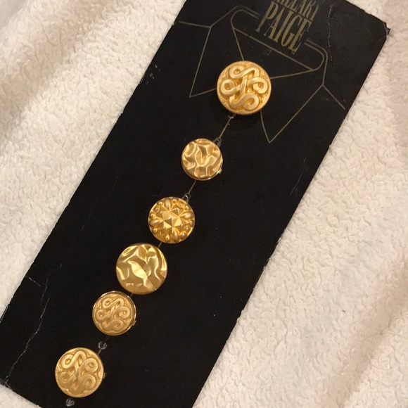 Vintage Hillary Paige button cover set NONY N Y - Picture 1 of 6